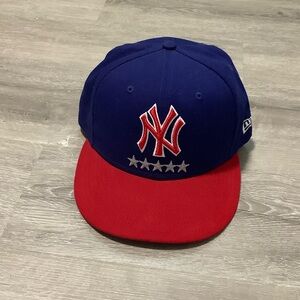 New York Yankees blue & red 5 star fitted baseball hat
